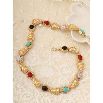 Bold Byzantine Medieval Charm Necklace for Women