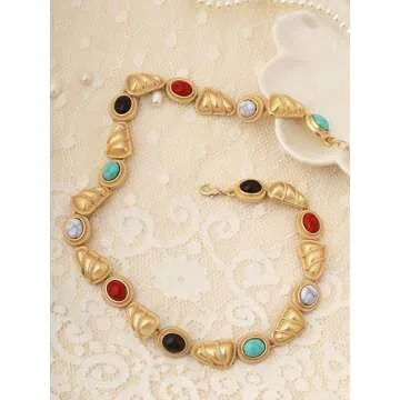 Bold Byzantine Medieval Charm Necklace for Women