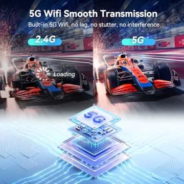 4URPC USB C Wireless Transmitter and HDMI Receiver, 2.4G/5G HDMI Extender with PD 3.0 Port, Streaming Video and Audio to TV/Monitor/Projector from MacBook/Surface/Chromebook, iPad, iPhone 15/Galaxy