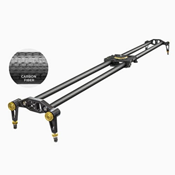 LimoStudio (Upgraded) 47 in Carbon Fiber Camera Slider for Cinematic Shots