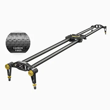 LimoStudio (Upgraded) 47 in Carbon Fiber Camera Slider for Cinematic Shots