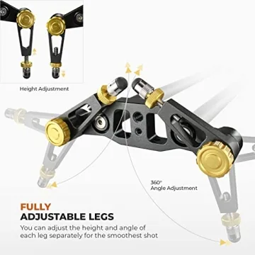 LimoStudio 47" Carbon Fiber Camera Slider for Filmmakers