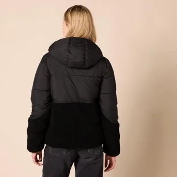 Stylish Women's Sherpa Puffer Jacket for Winter Wear