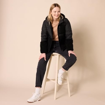 Stylish Women's Sherpa Puffer Jacket for Winter Wear