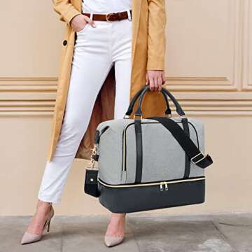 CAMTOP Weekender Bag with Laptop Compartment for Travel