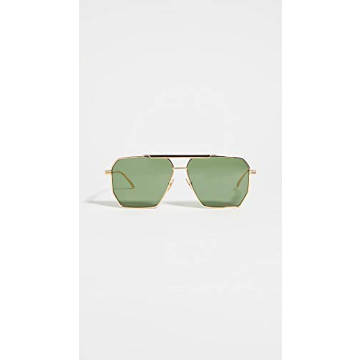 Bottega Veneta Women's Geometric Navigator Sunglasses
