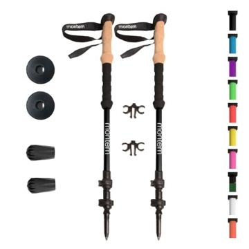 Montem Ultra Strong Trekking Poles - Lightweight, Durable & Adjustable