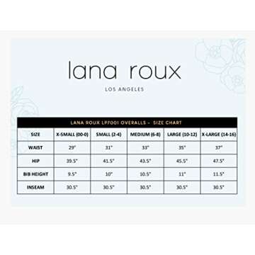 Lana Roux 90s Retro Dungaree Utility Denim Twill Jumpsuit Overalls (Charcoal Gray, Medium)