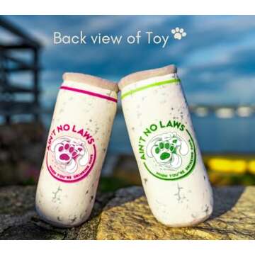 Nestpark Pup Claw Dog Toys - Funny Cute Plush Dog Toys with Squeaker - Parody Dog Toy (2 Pack) (Original Pack)