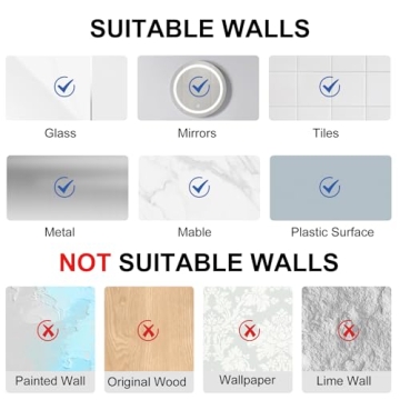 Dntorx Vacuum Suction Hooks - Durable Bathroom Organizers