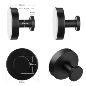 Dntorx Vacuum Suction Hooks - Durable Bathroom Organizers