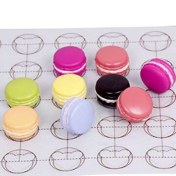 Silicone Baking Mat for Macarons - 2pcs Non-Stick Liner