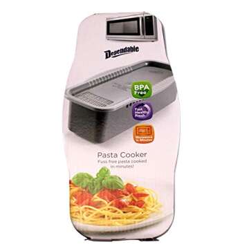 Microwave Pasta Cooker with Portioning Tool, BPA-Free Non-Stick, Fast Easy Meals in Minutes, Cooks A...