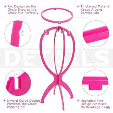 Dreamlover Short Wig Stands - Portable & Durable Quality