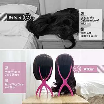 Dreamlover Short Wig Stands - Portable & Durable Quality
