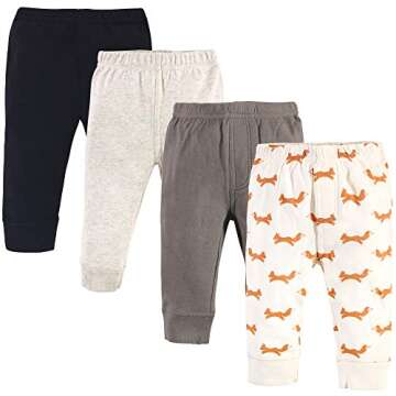 Touched by Nature Unisex Baby Organic Cotton Pants, Fox Design, 18-24 Months