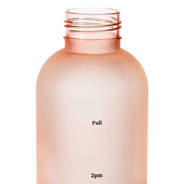 Glow Motivational Water Bottle with Time Markers