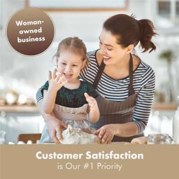 Arthausen White Ceramic Storage Jar Canister for Sugar - Airtight Bamboo Lid w/Silicone Seal, Spoon - Modern Abstract Art Design for Kitchen Counter or Bathroom - 4 cup / 1080mL