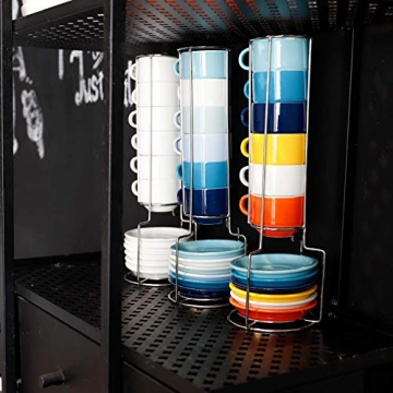 Sweese Colorful Stackable Espresso Cups - Perfect Design & Quality
