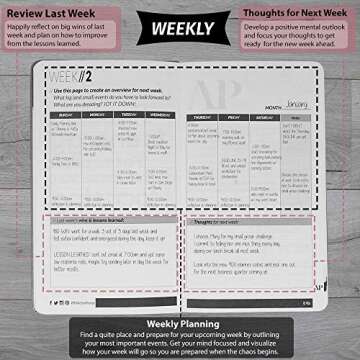90 Day Goal Planner - Boosts Productivity & Success