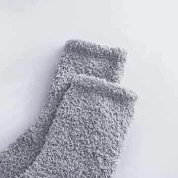 Breslatte Non Slip Socks Hospital Socks with Grips for Women Grip Socks for Women Fluffy Socks with ...