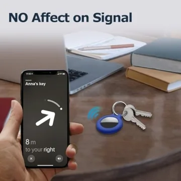 MOLOSLEEVE Airtag Holder Case - Keychain & Shockproof Cover