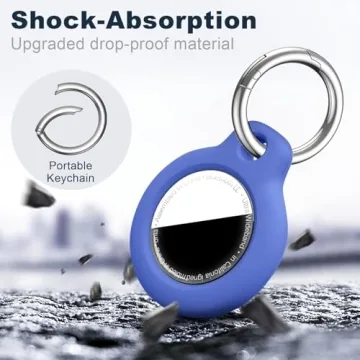 MOLOSLEEVE Airtag Holder Case - Keychain & Shockproof Cover