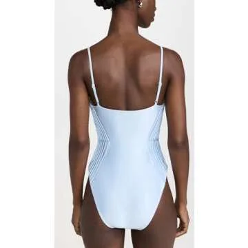 Devon Windsor Lex One Piece Swimsuit in ICY Blue
