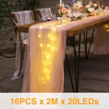 Onforu 16 Pack Waterproof Fairy Lights for Decoration