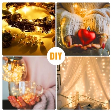 Onforu 16 Pack Waterproof Fairy Lights for Decoration