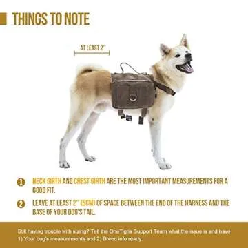 OneTigris Doggy Backpack for Hiking & Camping Perfect Fit