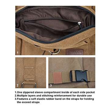 OneTigris Doggy Backpack for Hiking & Camping Perfect Fit