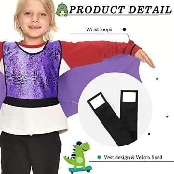 IROLEHOME Dragon-Wings Costume for Kids Mask Dinosaur Dress Up Cape for Boys Girls Halloween-Party Gifts Toys (purple)