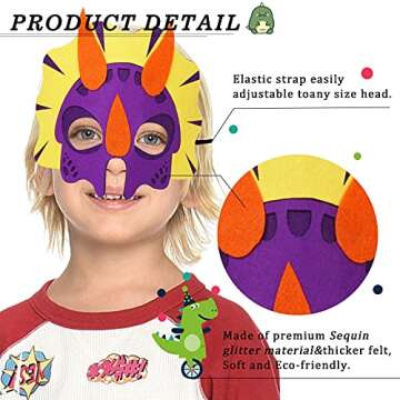 IROLEHOME Dragon-Wings Costume for Kids Mask Dinosaur Dress Up Cape for Boys Girls Halloween-Party Gifts Toys (purple)