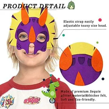 IROLEHOME Dragon-Wings Costume for Kids Mask Dinosaur Dress Up Cape for Boys Girls Halloween-Party Gifts Toys (purple)