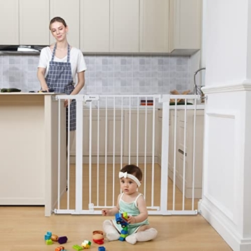 COMOMY 36" Extra Tall Baby Gate for Safety at Home