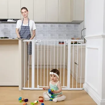 COMOMY 36" Extra Tall Baby Gate for Safety at Home