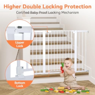 COMOMY 36" Extra Tall Baby Gate for Safety at Home