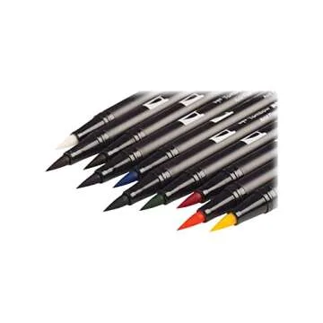 Tombow Dual Brush Marker Set: Vibrant Primary Colors