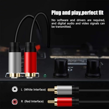 Tan QY 2RCA to 2RCA Audio Cable 10ft High Quality