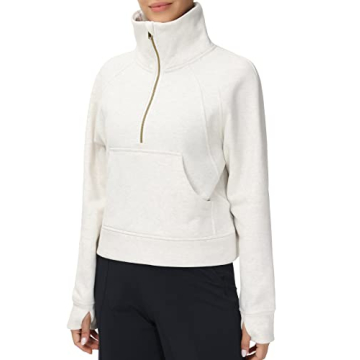 Stylish Half Zip Pullover Sweatshirt for Women