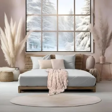 Soft Tan Faux Rabbit Fur Throw Blanket Elegant Washable