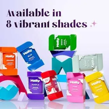 Hally Hair Temporary Hair Color, Shade Stix (Red) - 12 ml Washable Hair Chalk for Kids, Teens & Adults - One Day Pop of Color Hair Dye for Festivals, Sporting Events & Parties, All Hair Types