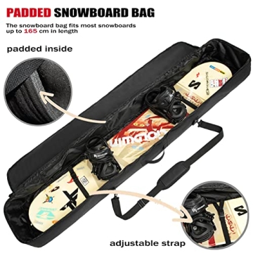 Kioqiear Snowboard and Boot Bag Combo for Ultimate Protection