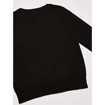 Stylish Black Cardigan for Girls - Basic School Uniform