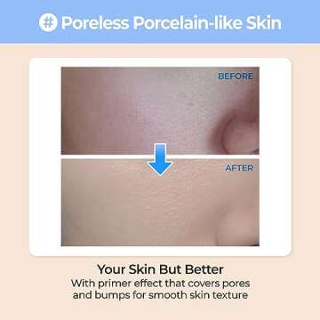 numbuzin No.3 Porcelain Base-skip Tone Up Beige | SPF50+ PA++++ | Lightweight, Hydrating | Zinc Oxide, Niacinamide | Sheer, Natural Finish, Evens Skin Tone | Korean Skincare 1.69 fl. oz.