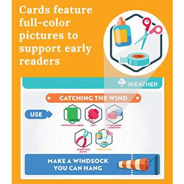 Carson Dellosa Stem Challenge, Jr. Learning Card Kit, 30 Hands-On Activities for Preschool Learning, Kindergarten Science, 1st Grade Science Experiments, Science Kits for Kids 4-6,