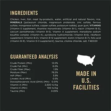 Purina Pro Plan Pate, High Protein Wet Kitten Food, DEVELOPMENT Chicken & Liver Entree - (Pack of 24) 3 oz. Pull-Top Cans