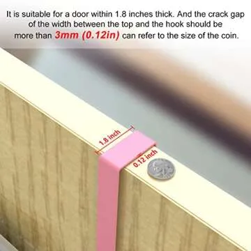 MILIJIA Over the Door Hook Rack for Stylish Storage Solutions