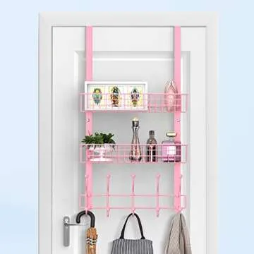 MILIJIA Over the Door Hook Rack for Stylish Storage Solutions
